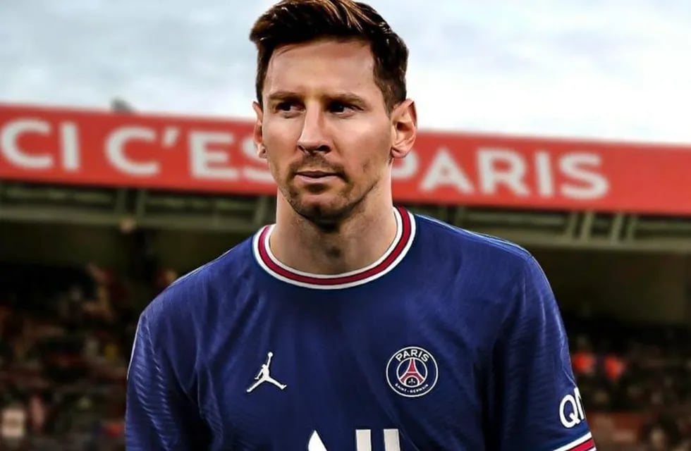 Así se vería Messi con la casaca parisina. Mientras, socios del Barcelona quieren bloquear su paso al PSG.