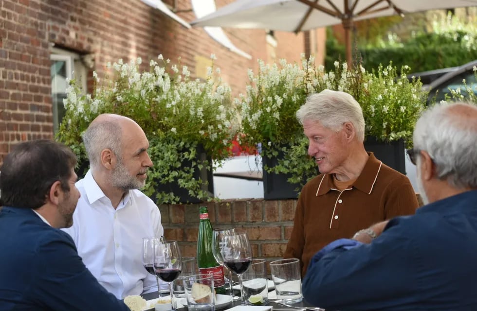 Horacio Rodriguez Larreta se reunión con Bill Clinton - Gentileza