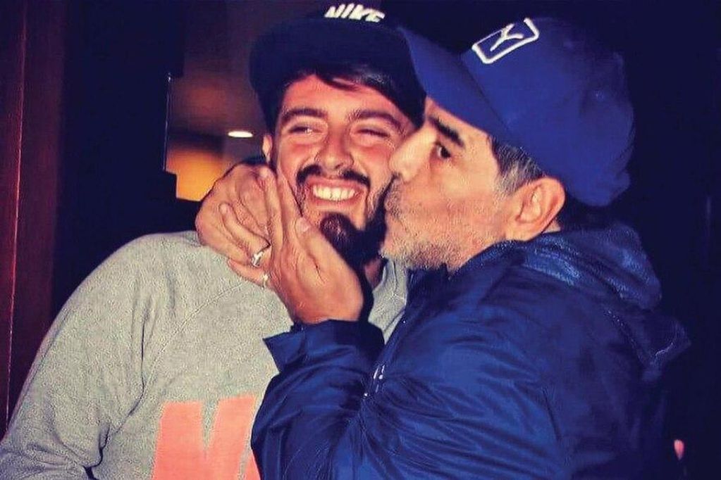 Maradona y su hijo, en una de las últimas imágenes de ellos dos juntos.