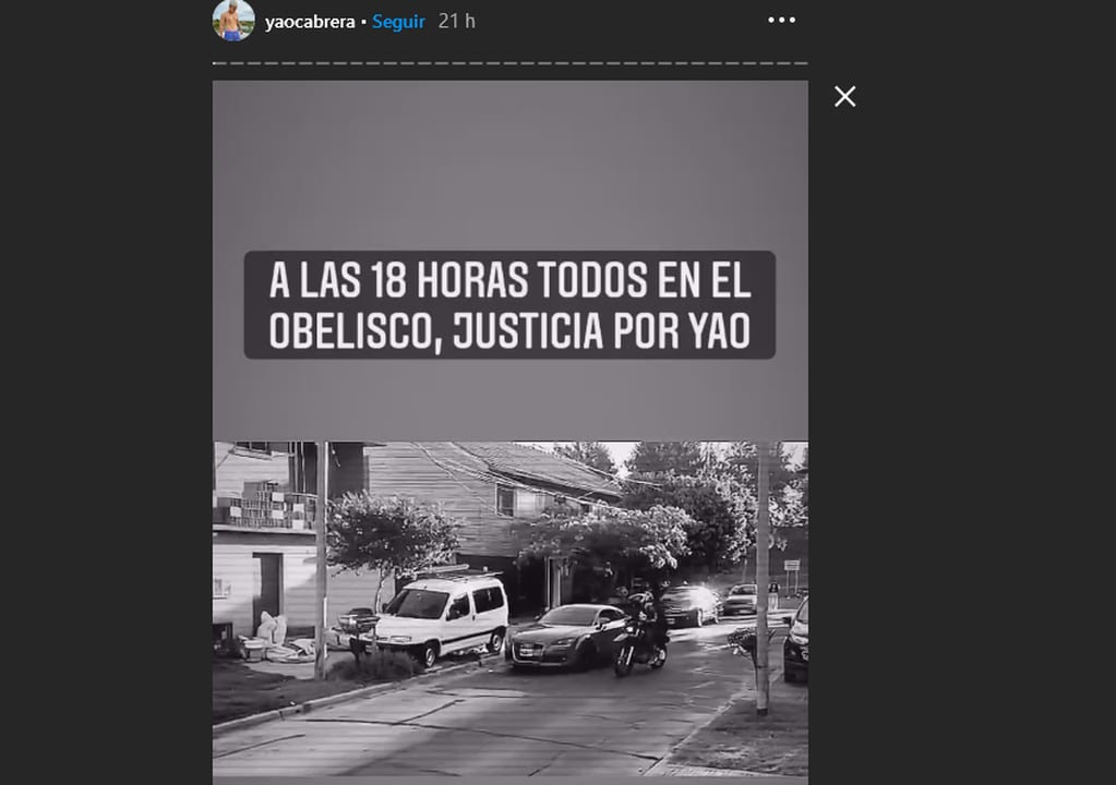 Yao Cabrera, fingió su muerte. Instagram.