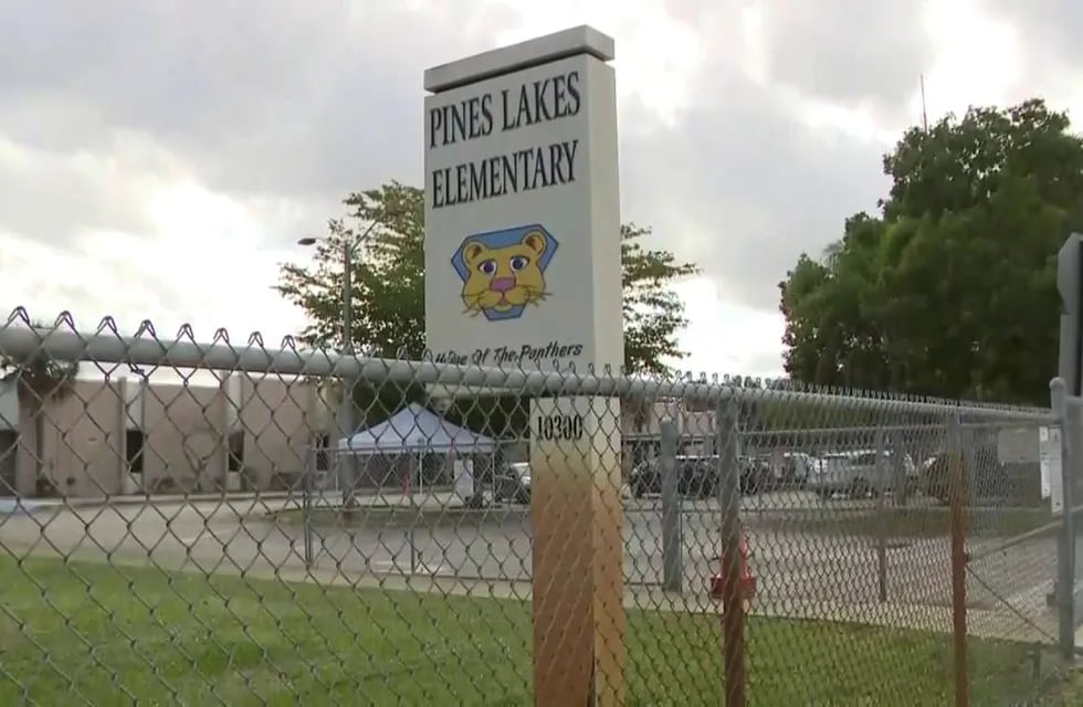 El hecho ocurrió en la escuela primaria Pines Lakes, ubicada en Florida, EEUU. / Foto: Gentileza