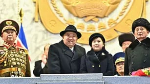 Kim Jong-un con su hija