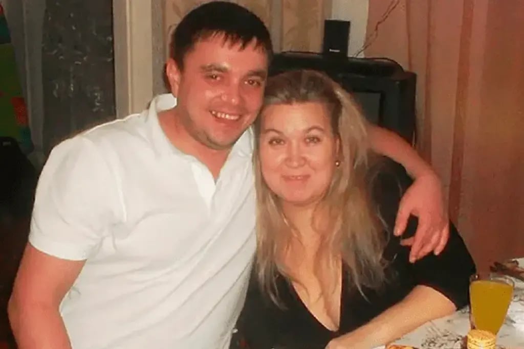 Tatyana junto a su marido