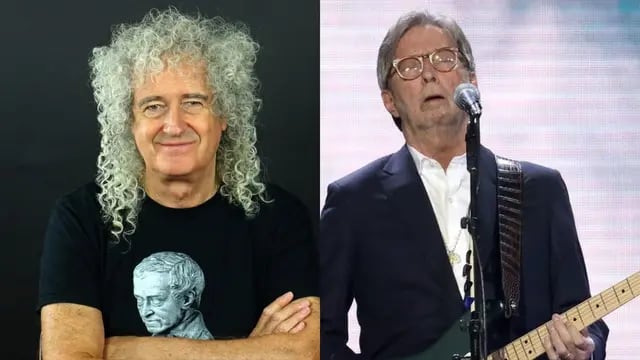 Brian May criticó a Eric Clapton por no querer tocar donde se obligue al público a estar vacunado contra el coronavirus