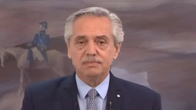 Alberto Fernández (Captura de video).