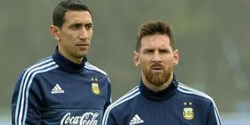 Angel Di María y Lionel Messi