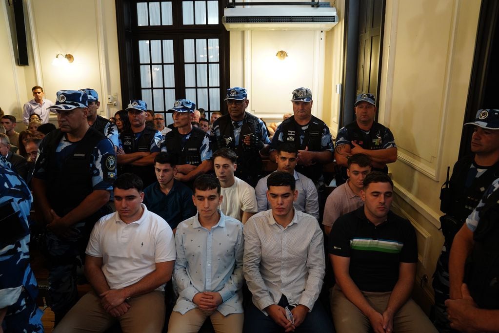 Los ocho condenados por el crimen de Fernández Báez Sosa (Foto: Clarín)