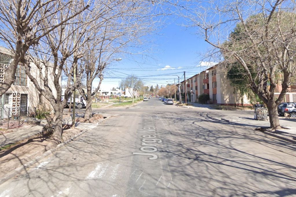 Calle Jorge Newbery, Villa Nueva, Guaymallén. / Imagen: Google Maps.