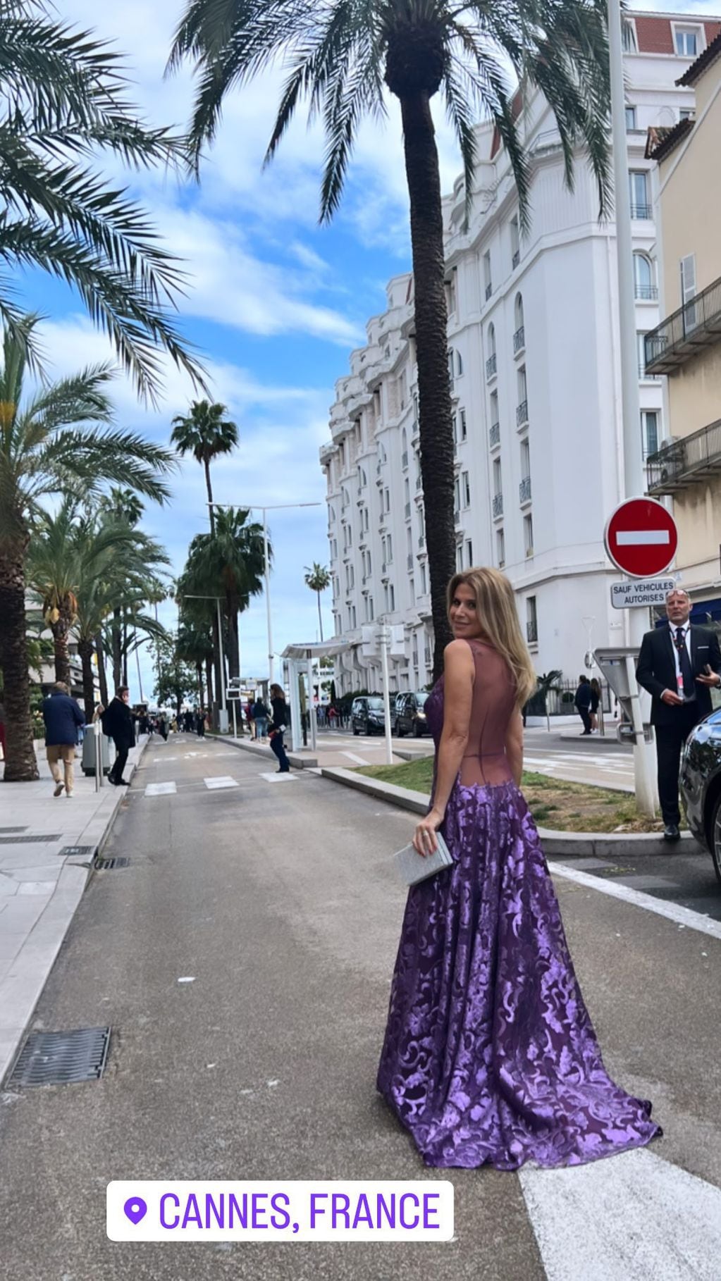 Flavia Palmiero en el día 1 del Festival de Cannes.