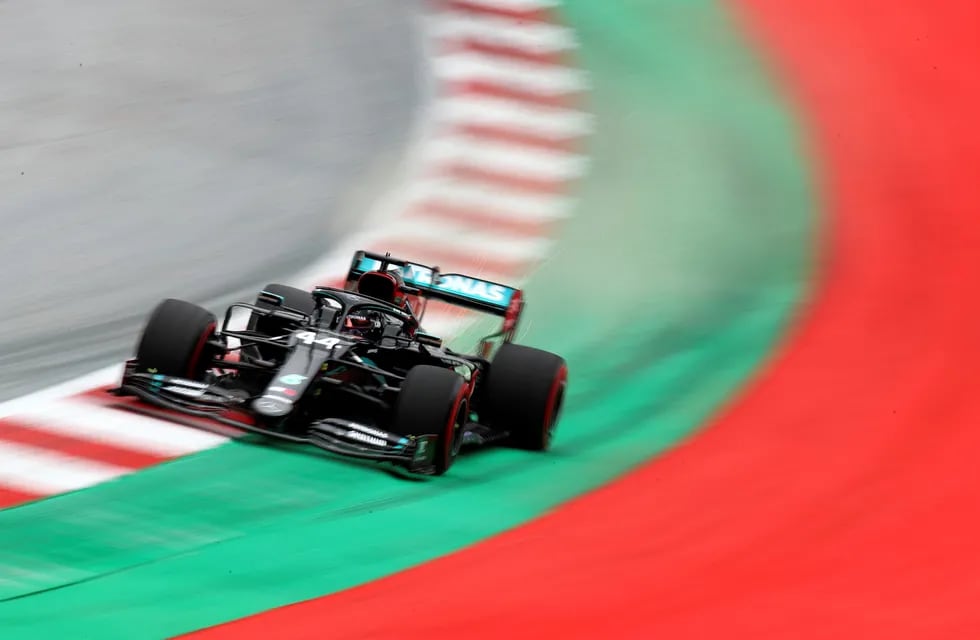 Lewis Hamilton, piloto de Mercedes, en Austria.