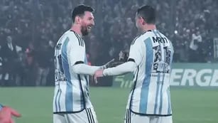Lionel Messi y Maxi Rodriguez