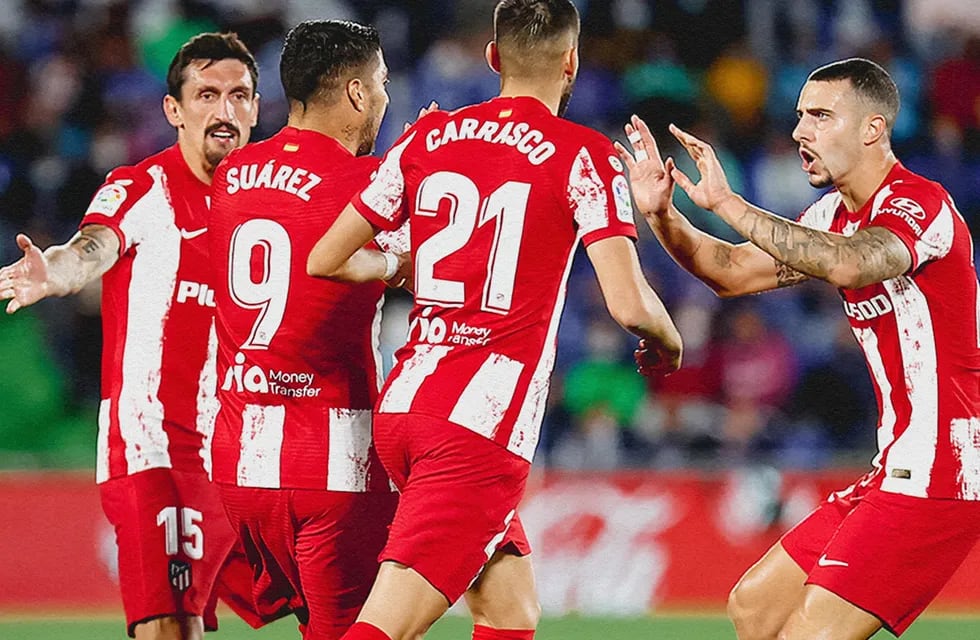 Suárez le dio la victoria al Atlético sobre la hora (Foto: Prensa Atlético).
