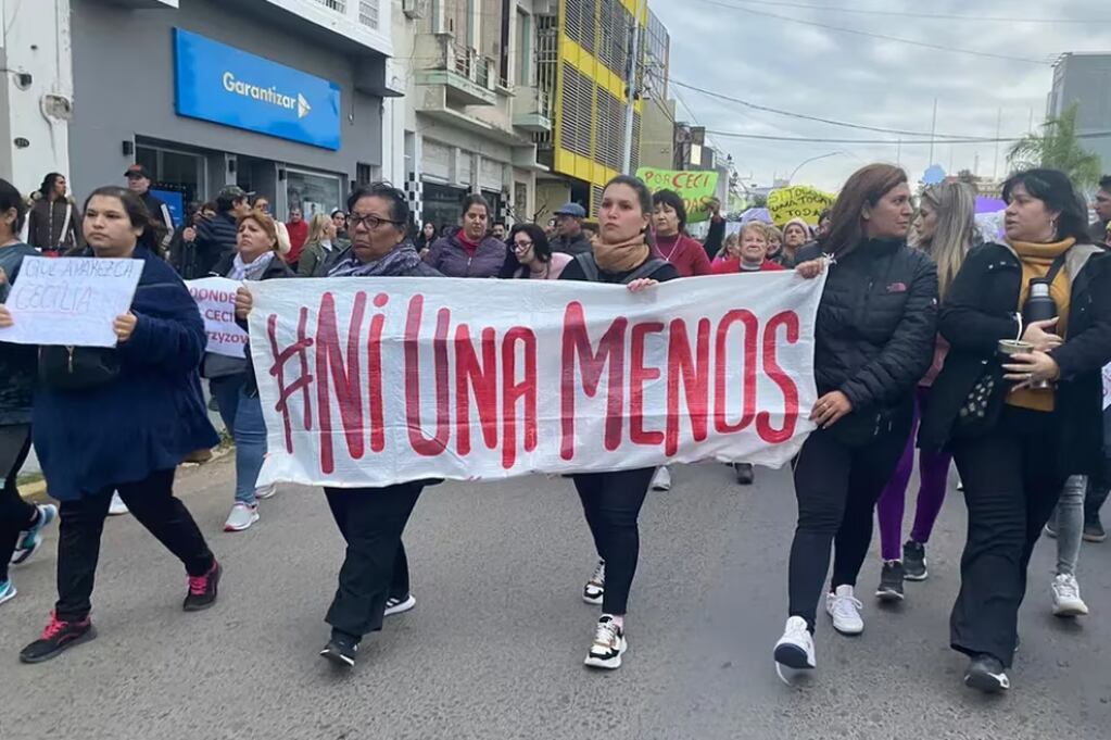 Marcha por Cecilia en las calles de Resistencia. Foto: Diario Norte