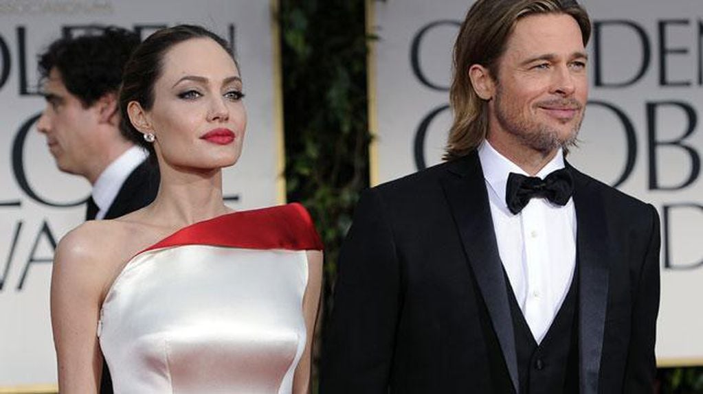 Angelina junto a Brad Pitt.