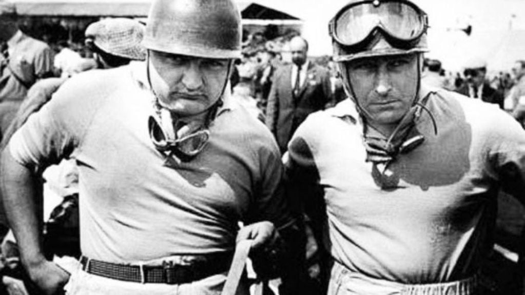José Froilán González y Juan Manuel Fangio