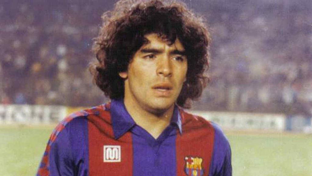 Maradona jugó 58 partidos en el Barcelona y convirtió 38 goles. (Foto: Internet)