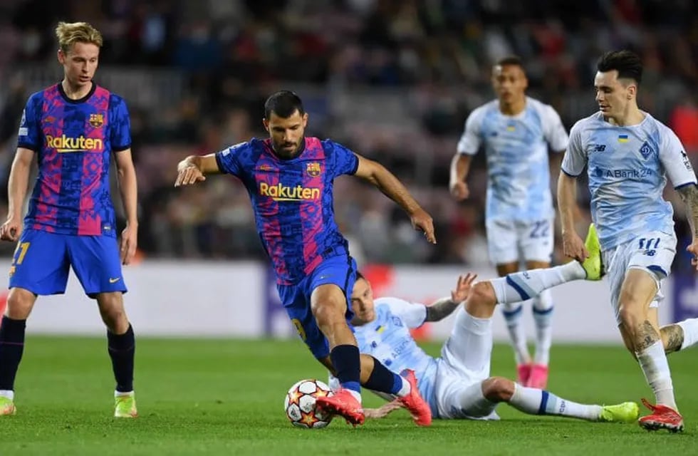 Con unos minutos de Sergio Agüero, tras su debut oficial ante Valencia el último domingo, Barcelona le ganó 1-0 a Dinamo de Kiev. / Gentileza.