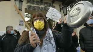 Protesta en Hospital Español