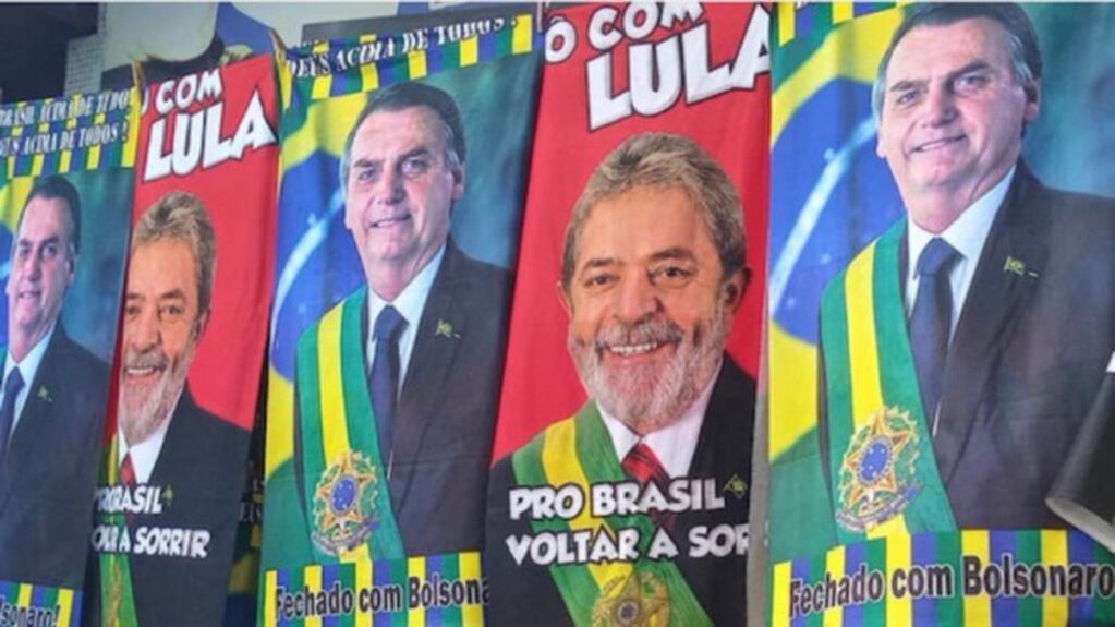Lula da Silva y Jair Bolsonaro, en plena campaña