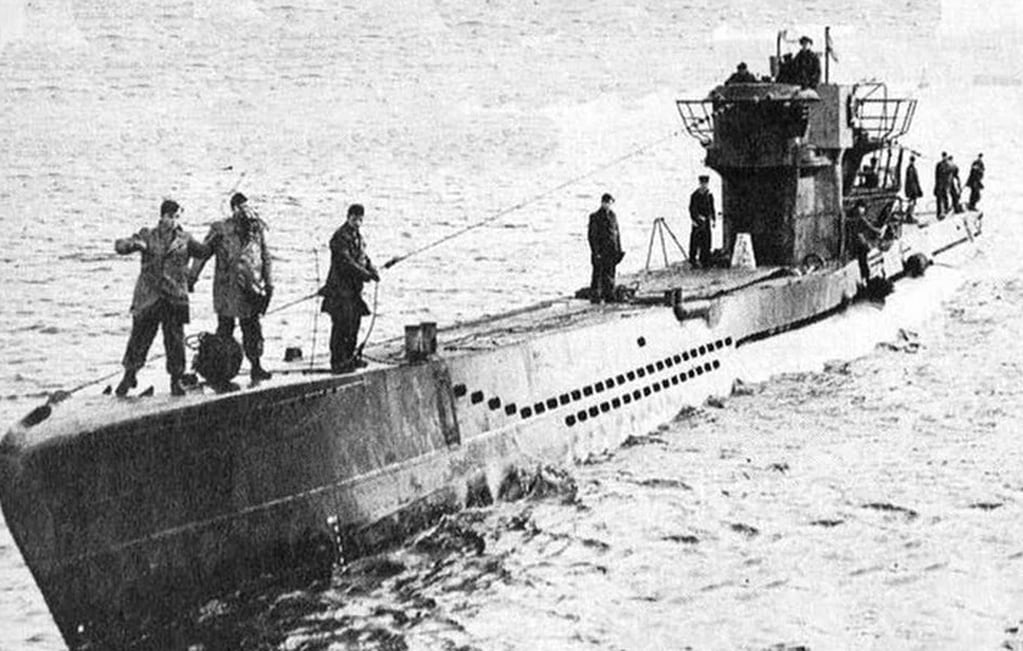 El sumergible alemán estuvo ocho días de patrullaje en el Mar del Norte.