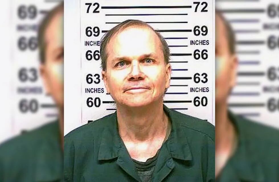 FILE — This Jan. 31, 2018 photo, provided by the New York State Department of Corrections, shows Mark David Chapman, the man who killed John Lennon. Chapman, 65, was denied parole for an 11th time, New York state corrections officials said Wednesday, Aug. 26, 2020. (New York State Department of Corrections via AP, File)