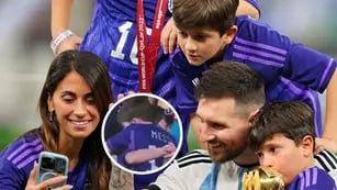 Video inédito: el emocionante llanto de Thiago Messi cuando su papá ganó la Copa del Mundo