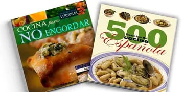 Los libros “500 recetas de cocina española” y “Cocina para no engordar” incluyen las más deliciosas preparaciones.