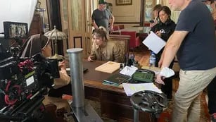 Laurita Fernández está en Mendoza para rodar "Papá al rescate", la película