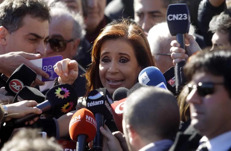 Cristina Kirchner en los tribunales de Comodoro Py (Archivo DyN)