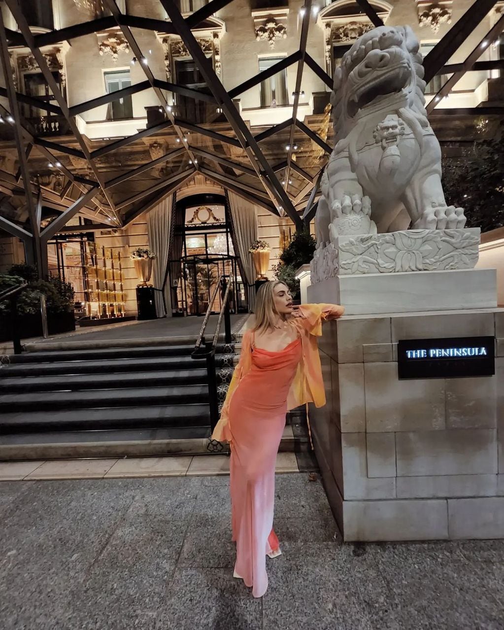 Emilia Attias enamoró con su vestido. Gentileza Instagram.