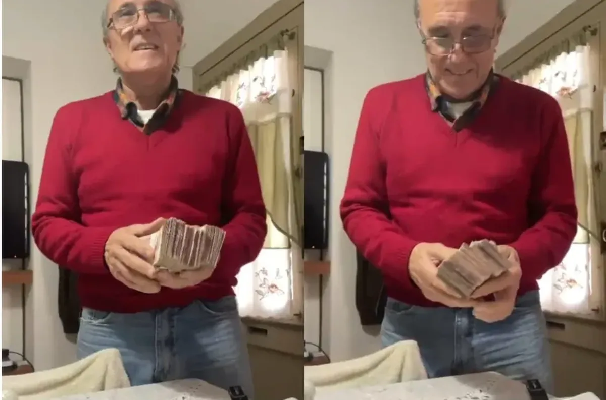 El hombre de 71 años se hizo viral al mostrar la jubilación que recibe mensualmente.
