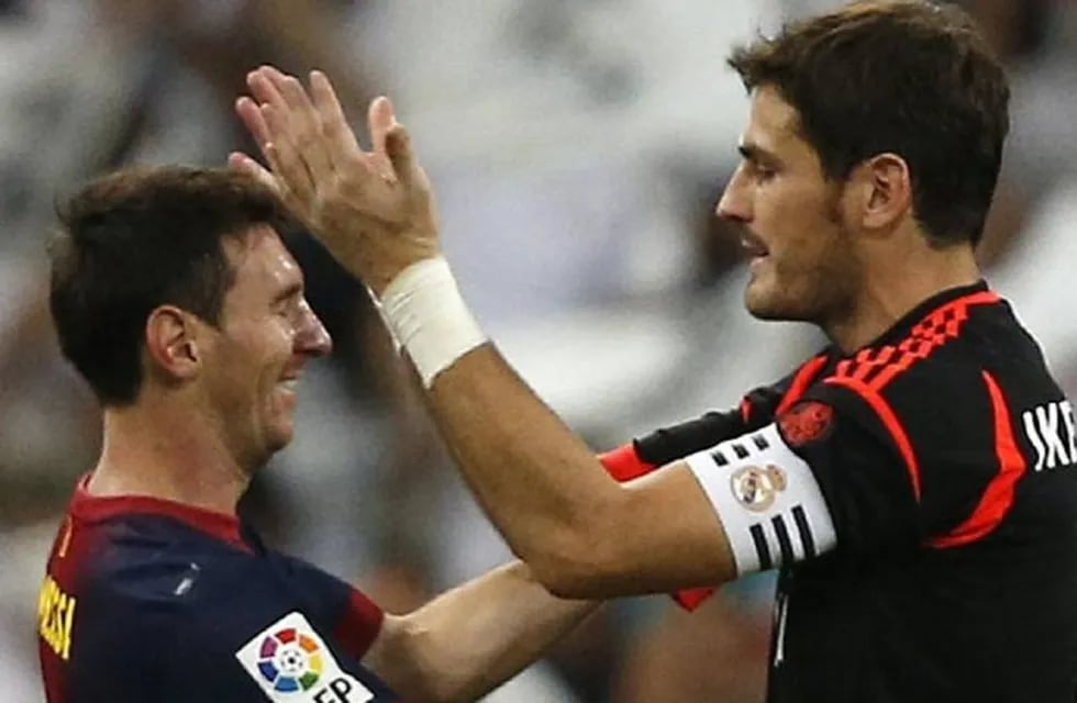 El astro argentino Lionel Messi elogió al histórico arquero del Real Madrid, Iker Casillas, quien anunció su retiro del fútbol profesional. / Gentileza.