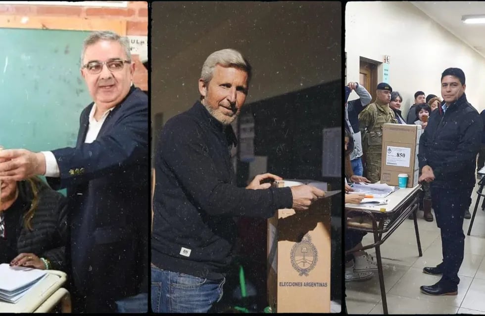 Raúl Jalil, Rogelio Frigerio y Claudio Vidal, los candidatos a gobernador elegidos en el interior del país durante las PASO.