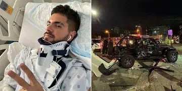 Fer Vázquez, de Rombai, salvó su vida de milagro tras sufrir un brutal accidente en su camioneta