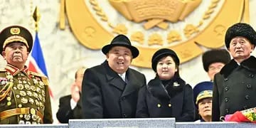 Kim Jong-un con su hija