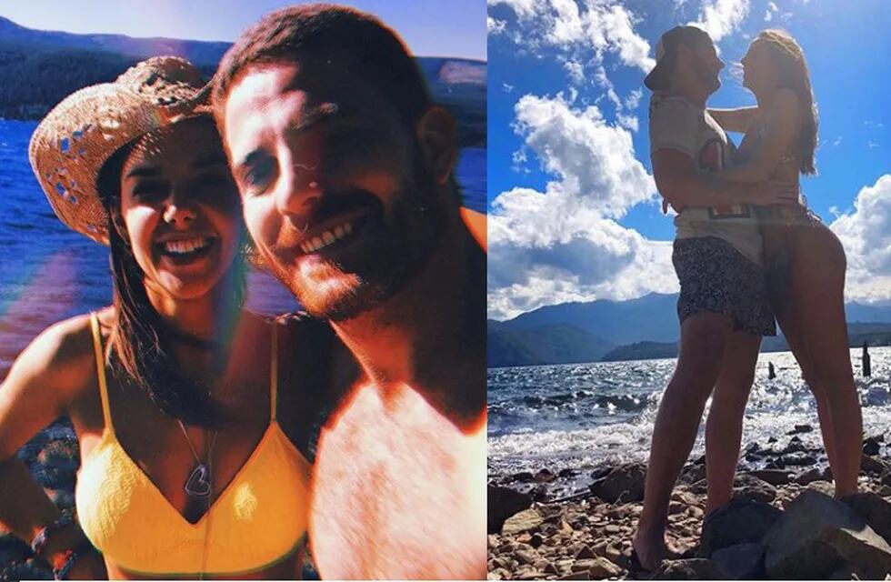 Julieta Nair Calvo presentó a su novio en medio de sus vacaciones en la Patagonia
