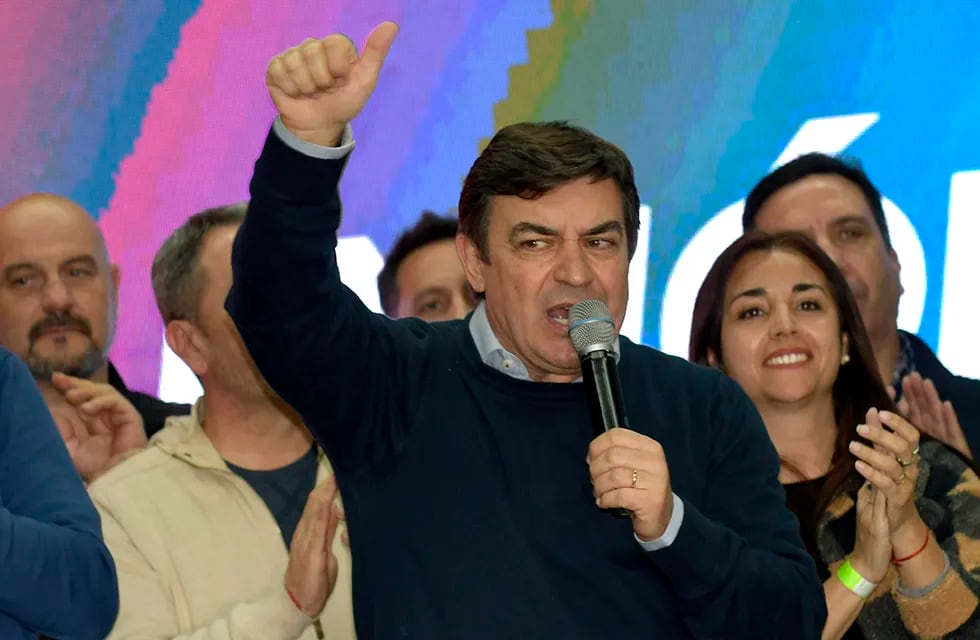 La Unión Mendocina fue segundo en las Elecciones 2023, en el búnker el gobernador Omar de Marchi
 
Foto: Orlando Pelichotti