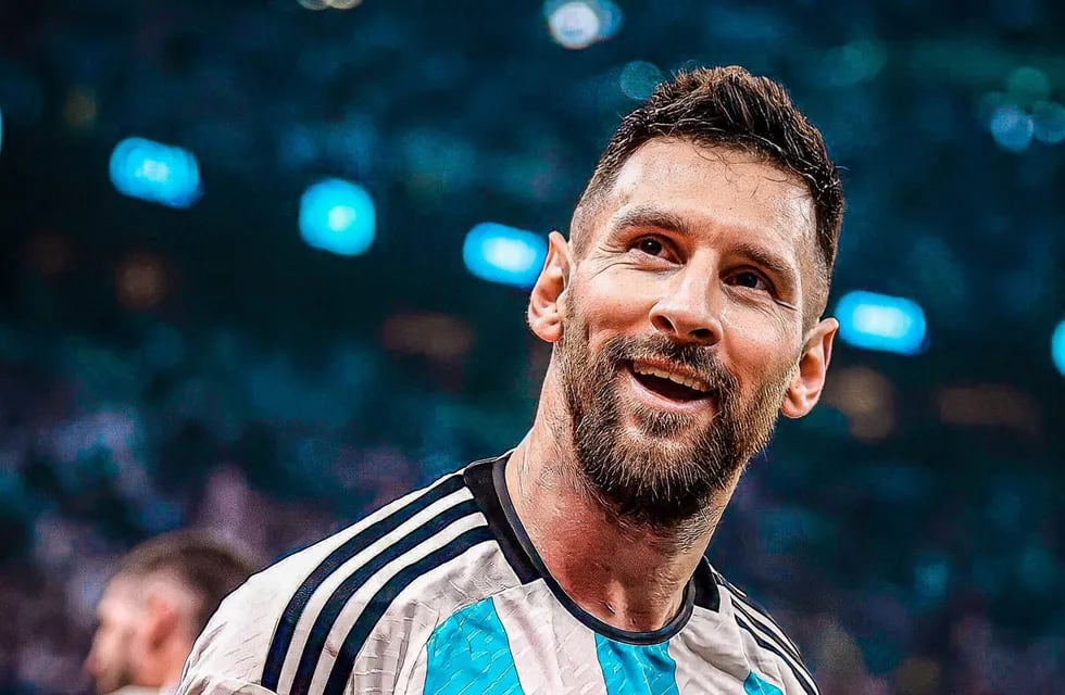 El rey Messi en uno de sus tantos festejos con el seleccionado argentino. (AP)