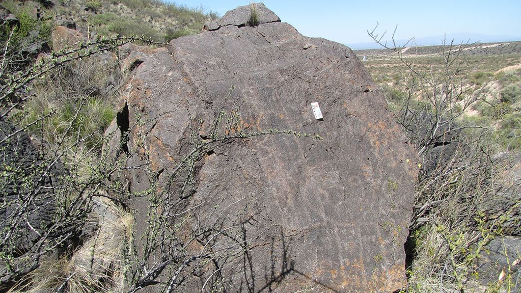 Describen motivos de arte rupestre ubicados en el sur de Mendoza. Foto: CONICET