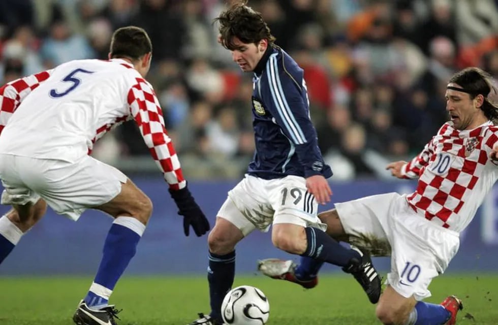 Messi convirtió su primer gol con la Selección Argentina el 1 de marzo del 2006.