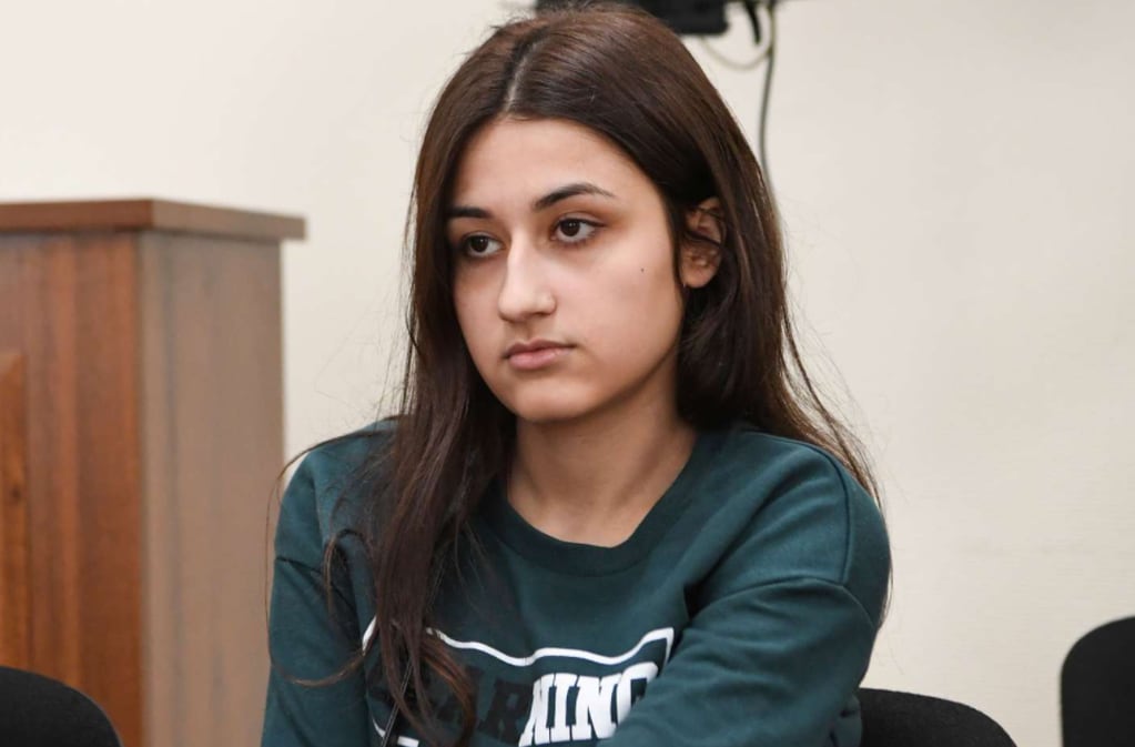 Krestina Khachaturyan en una audiencia de la corte de Moscú el 26 de junio del 2019.