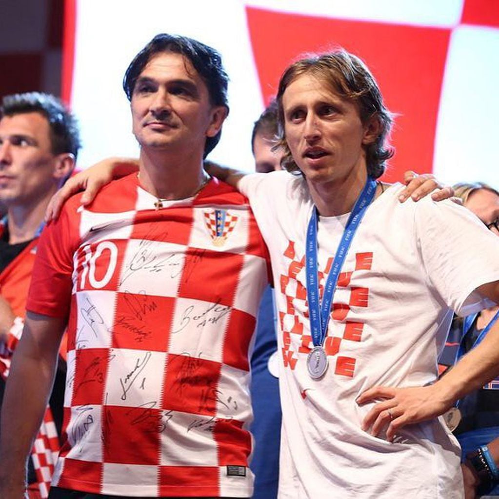 Zlatko Dalic y Luka Modric, el mejor jugador croata de la historia