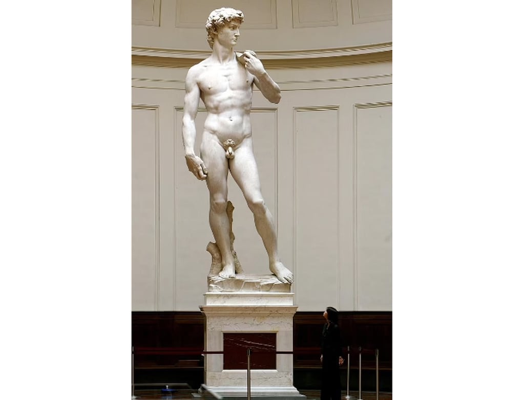 Escultura renacentista del Rey David que fue enseñada durante una clase de Historia del Arte. Foto: Getty Images.