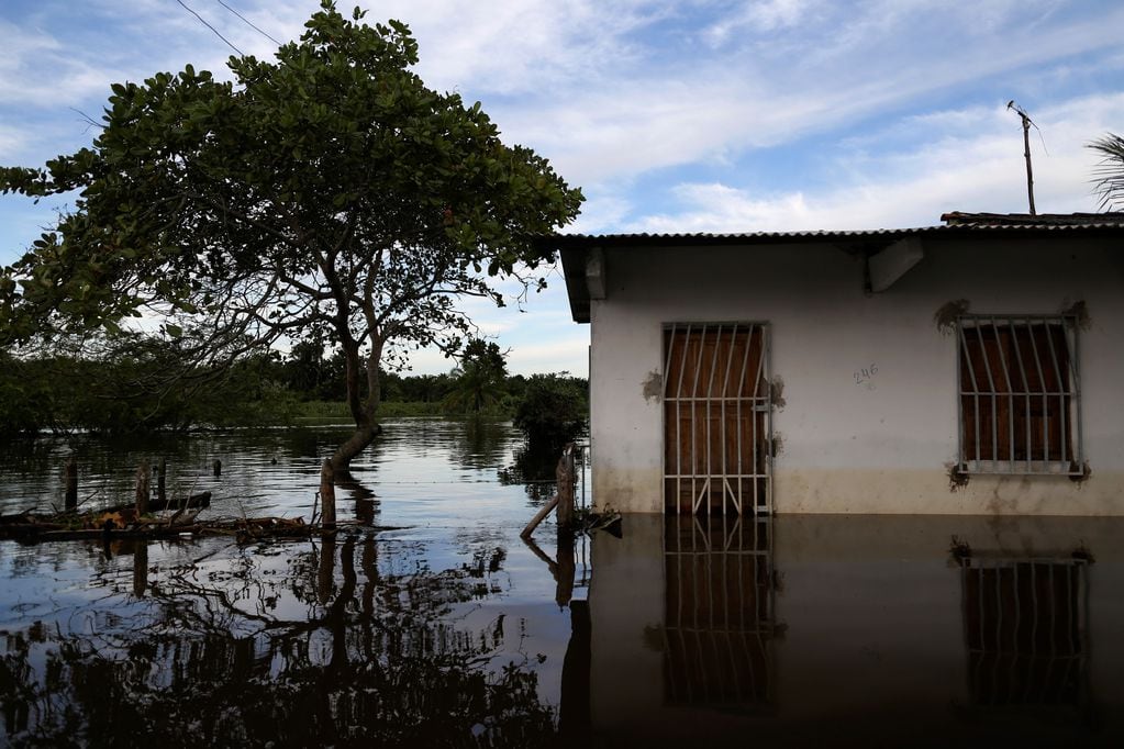Inundaciones en Bahía. Foto: AP