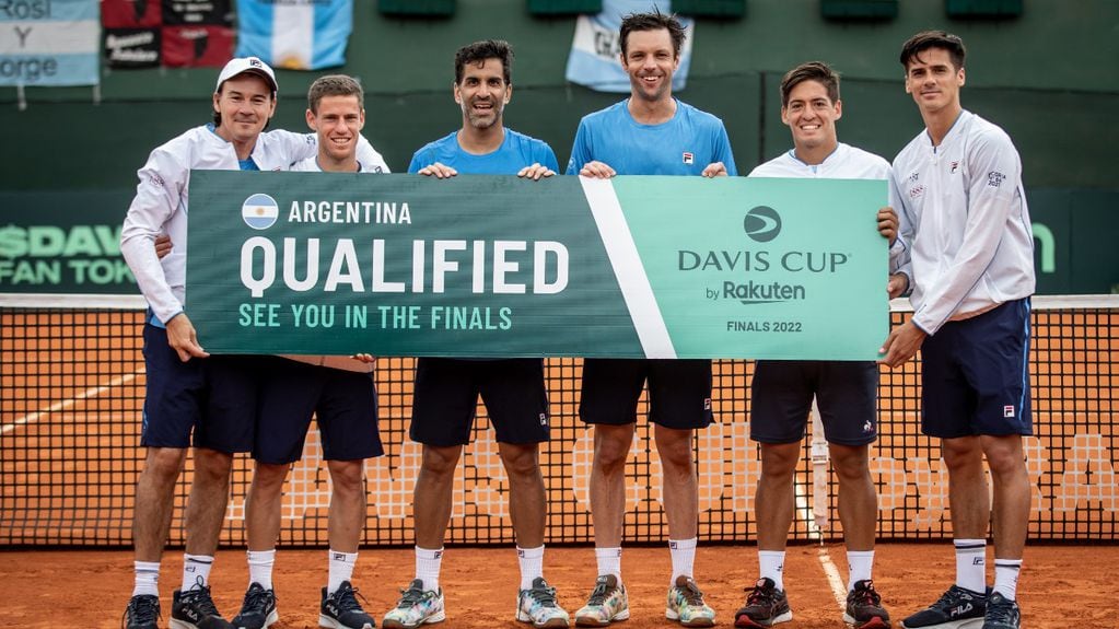 El equipo argentino que consiguió la clasificación en Copa Davis. / AAT