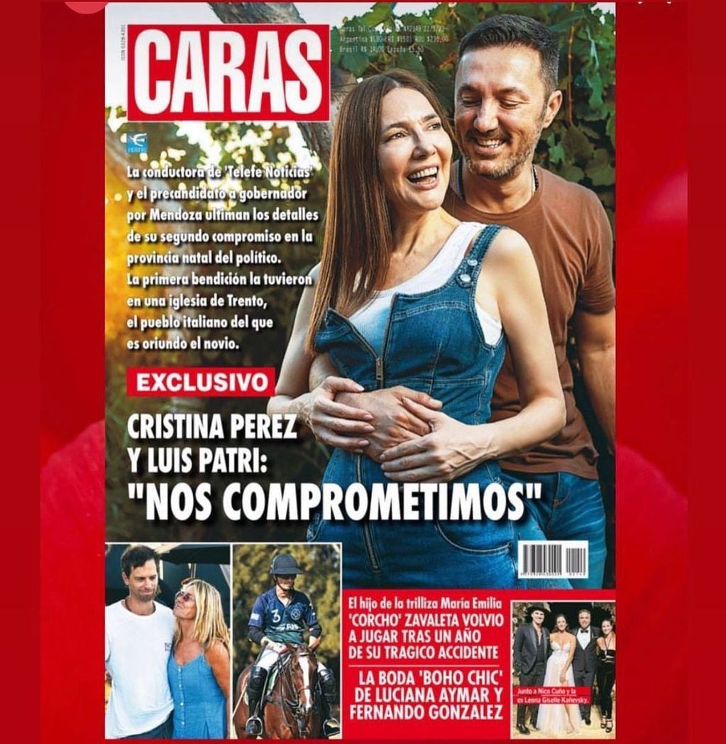 Cristina Pérez y Luis Petri se comprometieron.