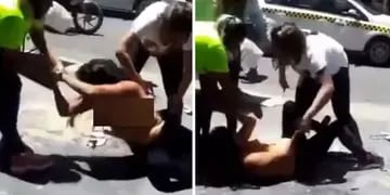 Golpearon, desnudaron y amenazaron a una ladrona en plena calle en Tucumán