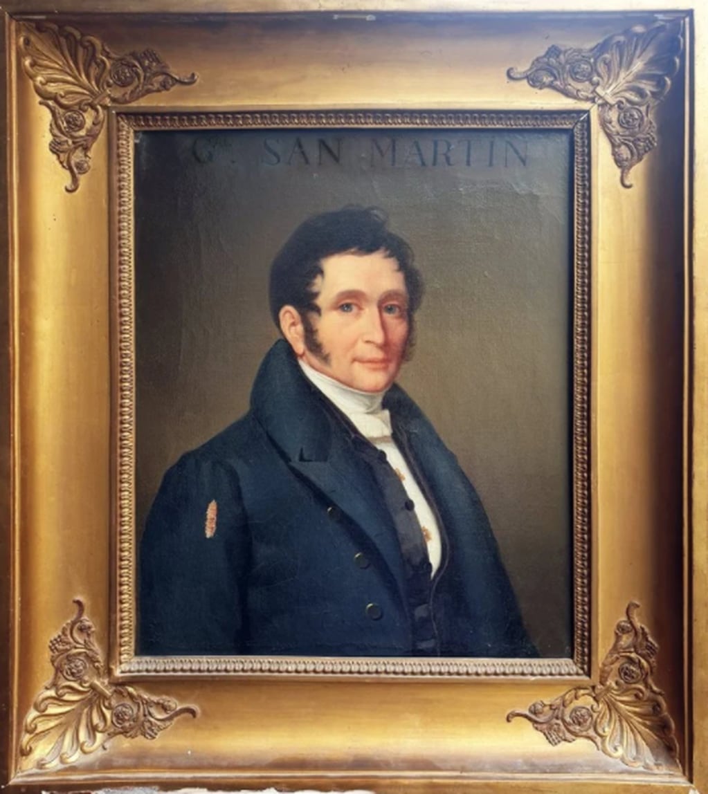El retrato habría sido pintado a mediados del decenio de 1820, con un San Martín cercano a los 50 años.